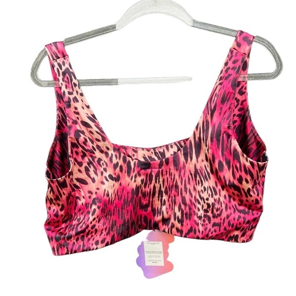 Yitty Headliner Shaping Midi Bralette Yitty Kitty Pink Animal Print NWT Plus 3X - Picture 3 of 11